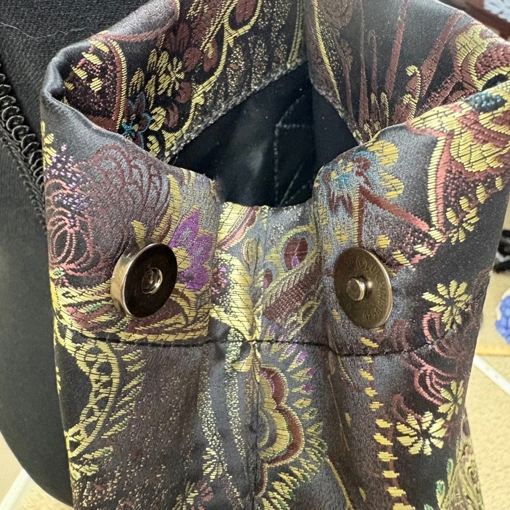 NWT Two Lumps of Sugar Special Edition Brown Paisley Brocade Tote‎ Bag 21